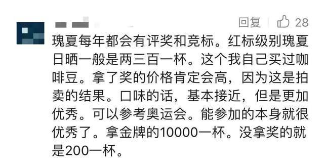 博业体育平台售价6200元上海‘标王’咖啡上架秒空网友：差的不是钱(图6)