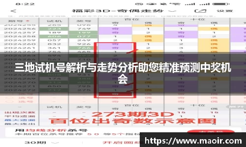 三地试机号解析与走势分析助您精准预测中奖机会